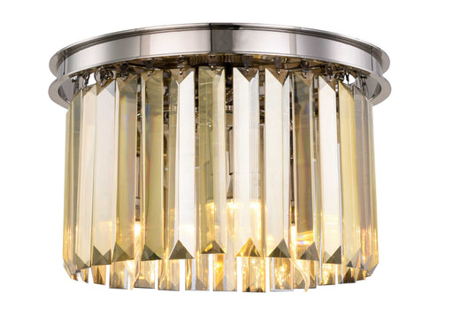 Elegant Lighting - 1238F16PN-GT/RC - Three Light Flush Mount - Sydney - Polished Nickel