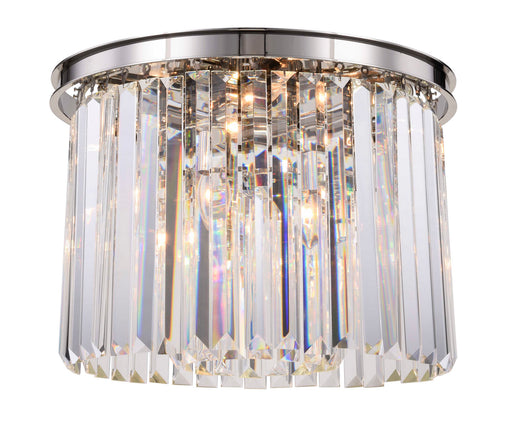 Elegant Lighting - 1238F20PN/RC - Six Light Flush Mount - Sydney - Polished Nickel