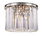 Elegant Lighting - 1238F20PN/RC - Six Light Flush Mount - Sydney - Polished Nickel