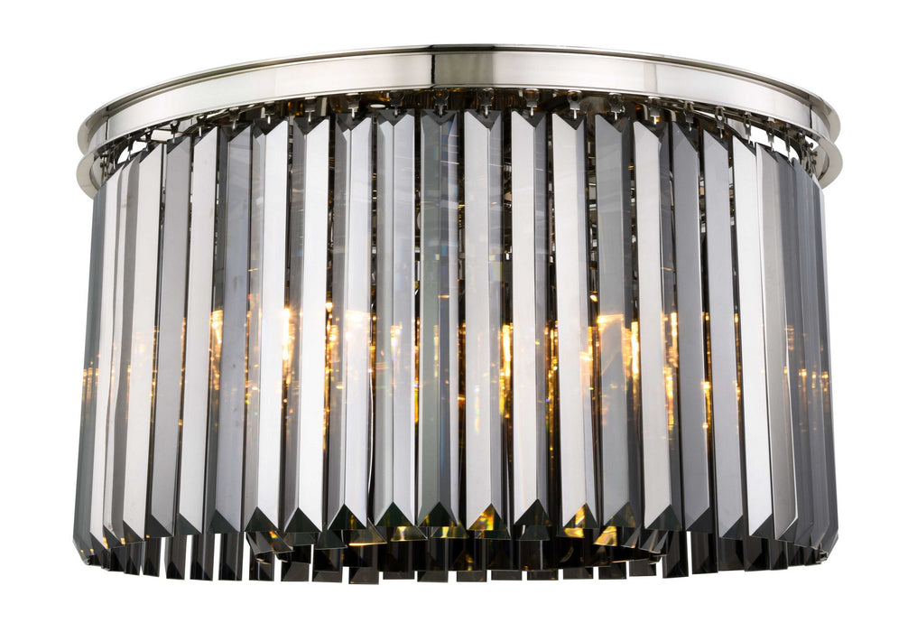 Elegant Lighting - 1238F26PN-SS/RC - Eight Light Flush Mount - Sydney - Polished Nickel