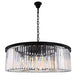 Elegant Lighting - 1238G43MB/RC - Ten Light Chandelier - Sydney - Matte Black