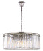 Elegant Lighting - 1238G43PN/RC - Ten Light Chandelier - Sydney - Polished Nickel