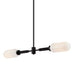 Troy Lighting - F7356 - Two Light Linear Pendant - Annex - Anodized Black