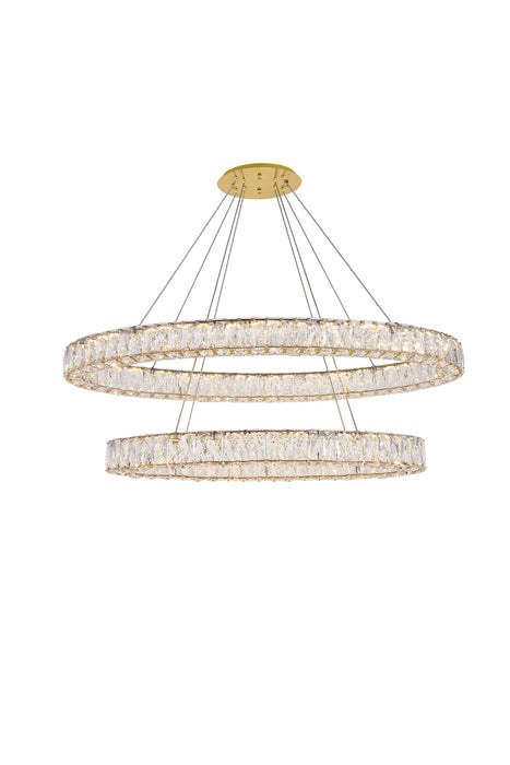 Elegant Lighting - 3503D40G - LED Chandelier - Monroe - Gold