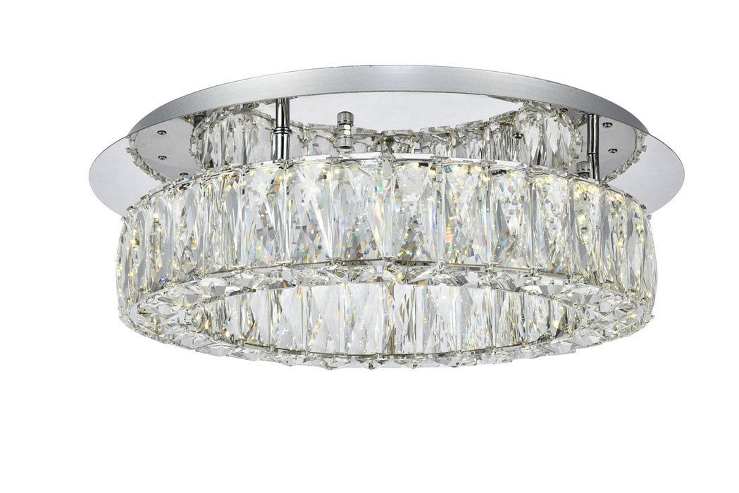 Elegant Lighting - 3503F18C - LED Flush Mount - Monroe - Chrome