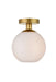 Elegant Lighting - LD2205BR - One Light Flush Mount - Baxter - Brass And Frosted White