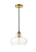 Elegant Lighting - LD2246BR - One Light Pendant - Destry - Brass And Clear