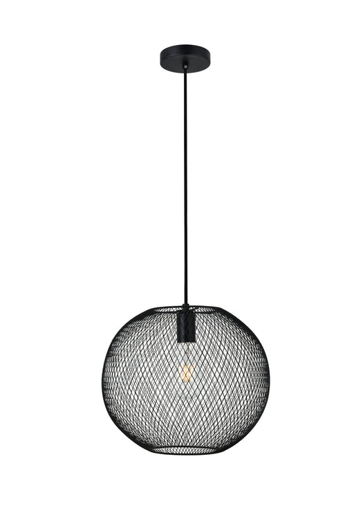 Elegant Lighting - LD2250BK - One Light Pendant - Keller - Black