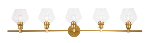Elegant Lighting - LD2324BR - Five Light Wall Sconce - Gene - Brass And Clear Glass