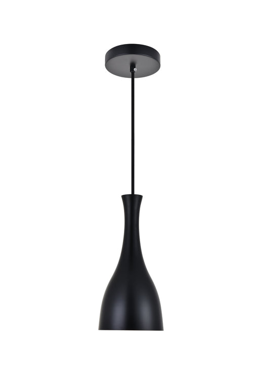 Elegant Lighting - LD2407BK - One Light Pendant - Aiken - Black