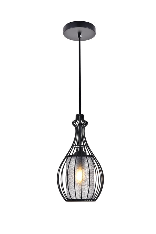 Elegant Lighting - LD2419BK - One Light Pendant - Miya - Black