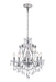 Elegant Lighting - LD4005D22C - Five Light Chandelier - Voltaire - Chrome