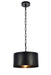 Elegant Lighting - LD6015D15BK - One Light Pendant - Miro - Vintage Black