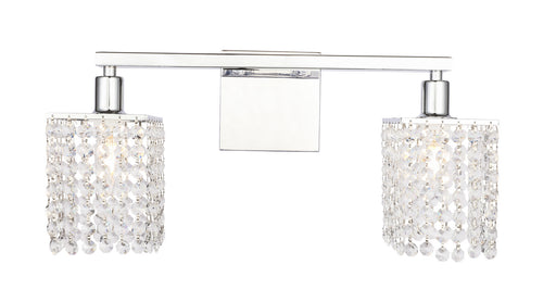 Elegant Lighting - LD7009C - Two Light Wall Sconce - Phineas - Chrome And Clear Crystals