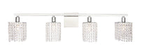 Elegant Lighting - LD7013C - Four Light Wall Sconce - Phineas - Chrome And Clear Crystals