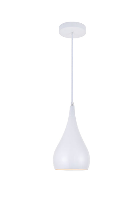 Elegant Lighting - LDPD2001WH - One Light Pendant - Nora - White