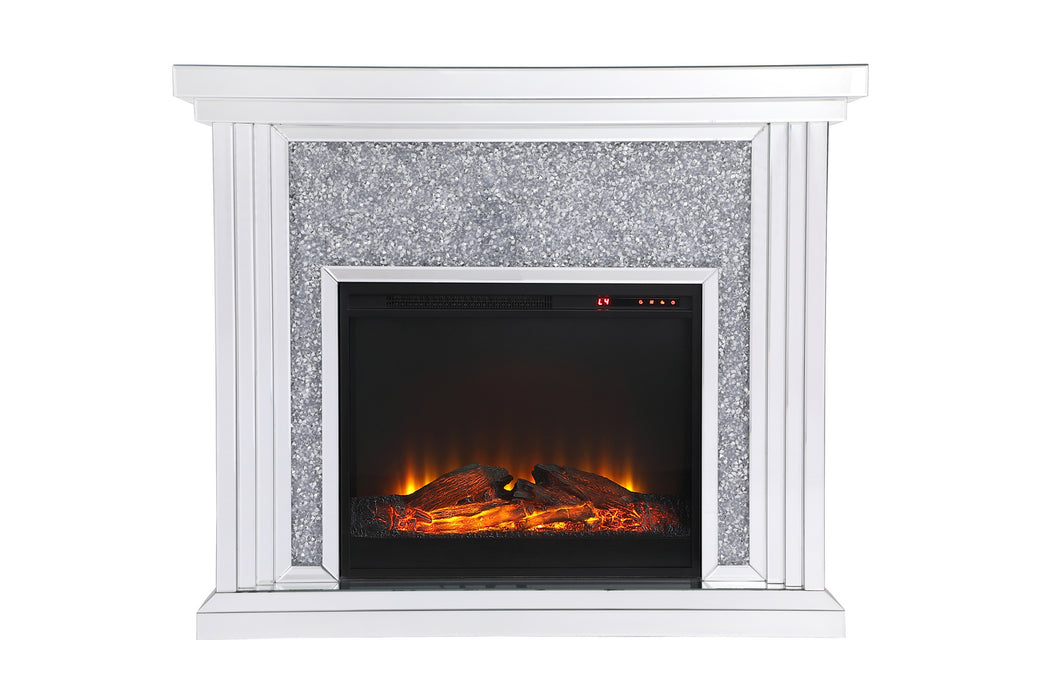 Elegant Lighting - MF9902-F1 - Mantle With Fireplace - Modern - Clear