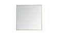 Elegant Lighting - MR43636BR - Mirror - Monet - Brass