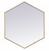 Elegant Lighting - MR4538BR - Mirror - Decker - Brass