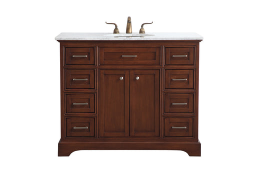 Elegant Lighting - VF15042TK - Single Bathroom Vanity Set - Americana - Teak