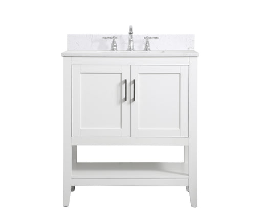 Elegant Lighting - VF16030WH-BS - Bathroom Vanity Set - Aubrey - White