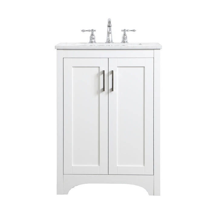 Elegant Lighting - VF17024WH - Single Bathroom Vanity - Moore - White