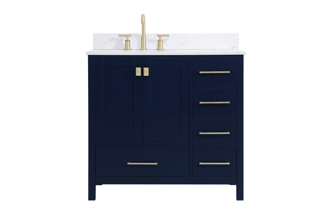 Elegant Lighting - VF18836BL-BS - Bathroom Vanity Set - Irene - Blue