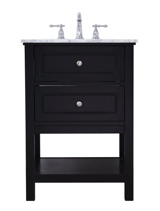 Elegant Lighting - VF27024BK - Single Bathroom Vanity Set - Metropolis - Black