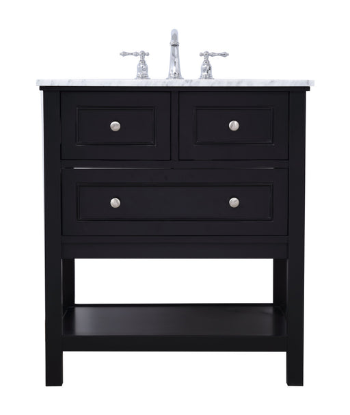 Elegant Lighting - VF27030BK - Single Bathroom Vanity Set - Metropolis - Black