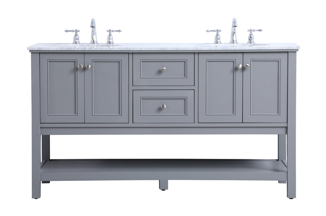 Elegant Lighting - VF27060GR - Double Sink Bathroom Vanity Set - Metropolis - Grey
