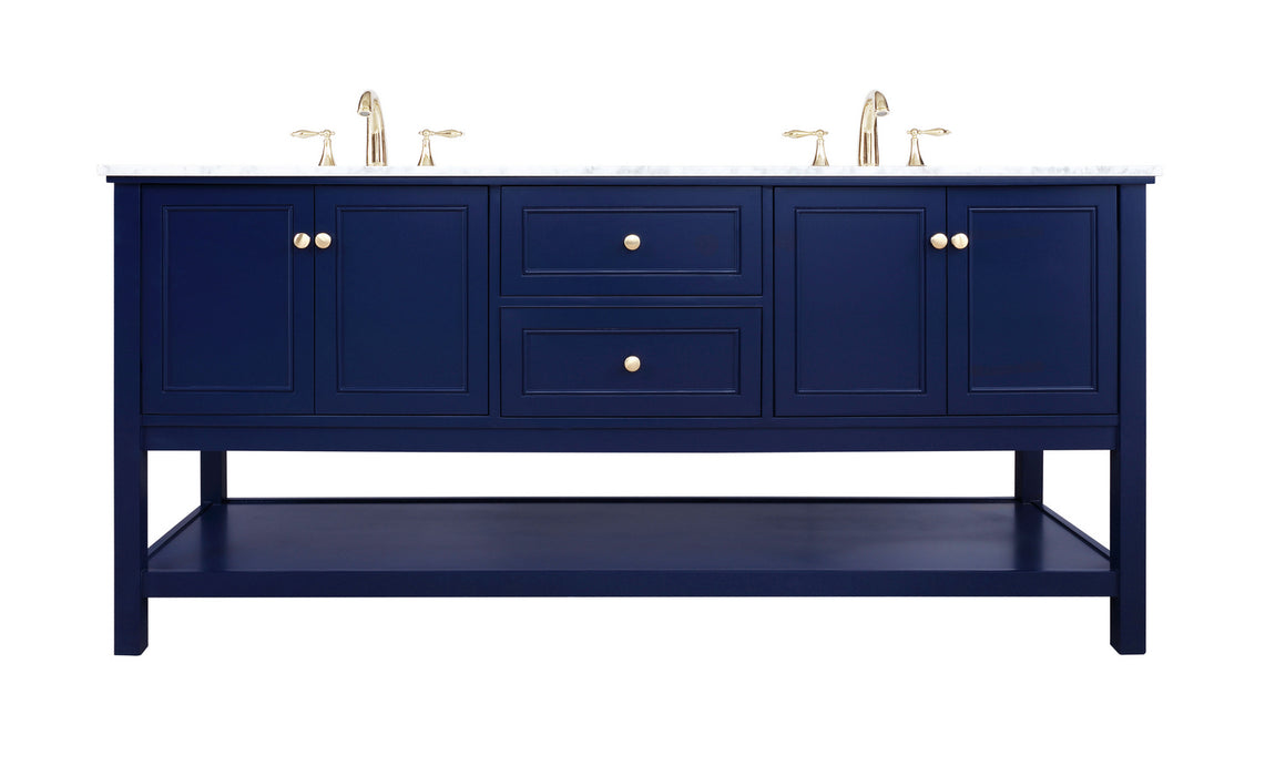 Elegant Lighting - VF27072DBL - Bathroom Vanity Set - Metropolis - Blue