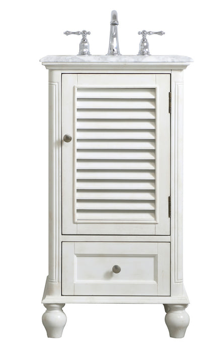Elegant Lighting - VF30519AW - Single Bathroom Vanity - Rhodes - Antique White