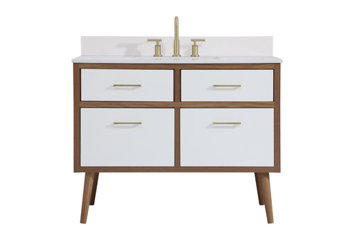 Elegant Lighting - VF41042WH-BS - Bathroom Vanity Set - Boise - White