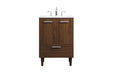 Elegant Lighting - VF47024MWT - Vanity Sink Set - Baldwin - Walnut