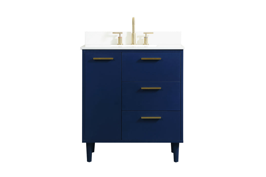 Elegant Lighting - VF47030MBL-BS - Vanity Sink Set - Baldwin - Blue
