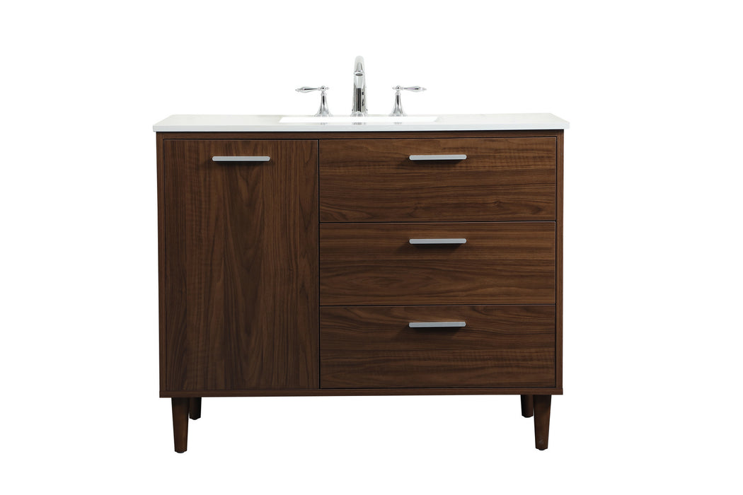 Elegant Lighting - VF47042MWT - Vanity Sink Set - Baldwin - Walnut