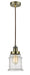 Innovations - 100AB-10BR-1H-AB-G184 - One Light Mini Pendant - Edison - Antique Brass