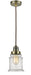 Innovations - 100AB-10BR-2H-AB-G184 - One Light Mini Pendant - Winchester - Antique Brass