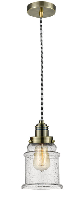 Innovations - 100AB-10BW-2H-AB-G184 - One Light Mini Pendant - Winchester - Antique Brass