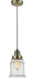 Innovations - 100AB-10BW-2H-AB-G184 - One Light Mini Pendant - Winchester - Antique Brass
