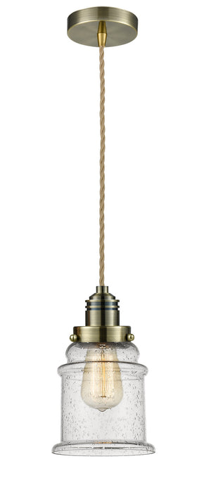 Innovations - 100AB-10RE-2H-AB-G184 - One Light Mini Pendant - Winchester - Antique Brass