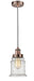 Innovations - 100AC-10BW-1H-AC-G184 - One Light Mini Pendant - Edison - Antique Copper
