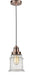 Innovations - 100AC-10BW-2H-AC-G184 - One Light Mini Pendant - Winchester - Antique Copper