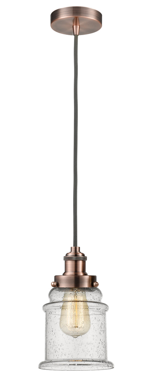 Innovations - 100AC-10GY-1H-AC-G184 - One Light Mini Pendant - Edison - Antique Copper