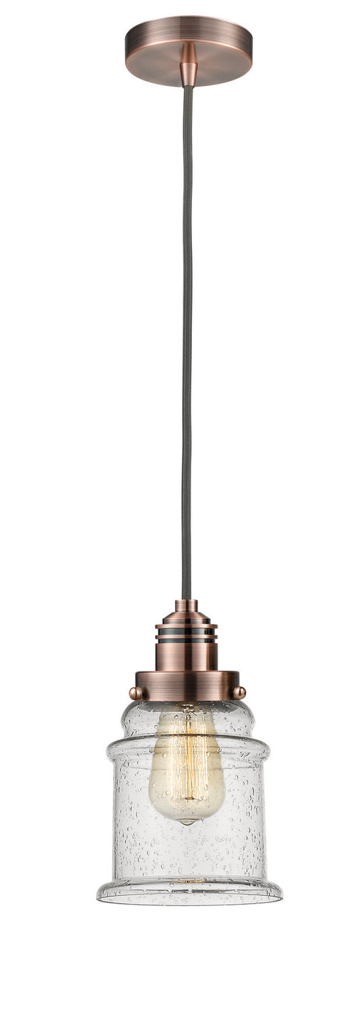 Innovations - 100AC-10GY-2H-AC-G184 - One Light Mini Pendant - Winchester - Antique Copper
