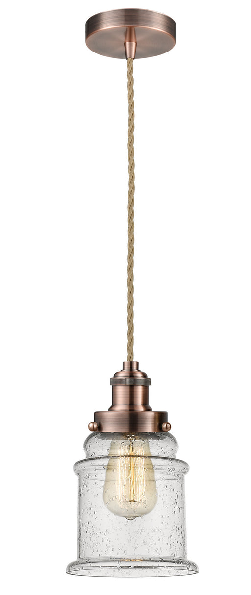 Innovations - 100AC-10RE-1H-AC-G184 - One Light Mini Pendant - Edison - Antique Copper