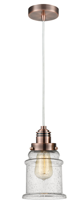 Innovations - 100AC-10W-2H-AC-G184 - One Light Mini Pendant - Winchester - Antique Copper