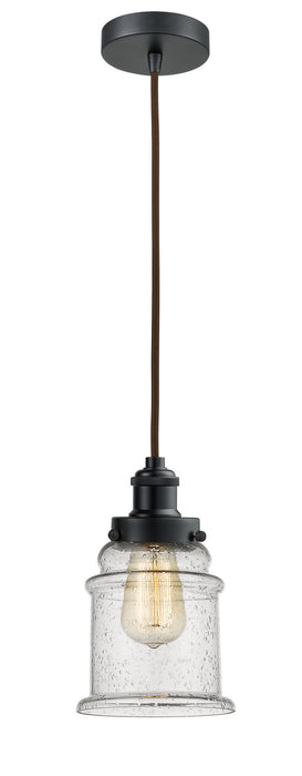 Innovations - 100BK-10BR-1H-BK-G184 - One Light Mini Pendant - Edison - Matte Black