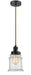Innovations - 100BK-10CR-1H-BK-G184 - One Light Mini Pendant - Edison - Matte Black