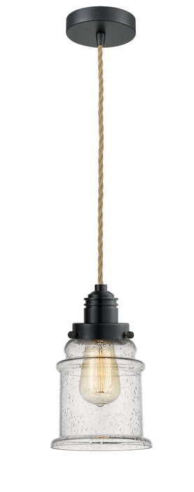 Innovations - 100BK-10RE-2H-BK-G184 - One Light Mini Pendant - Winchester - Matte Black